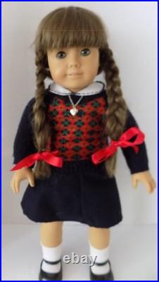 WHITE Body EUC Molly Pleasant Co American Girl Doll w BOX Meet Outfit