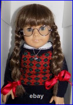 WHITE Body EUC Molly Pleasant Co American Girl Doll w BOX Meet Outfit