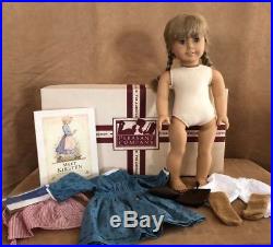 WHITE body American Girl Kirsten doll Pleasant Co vintage box book 1980s meet